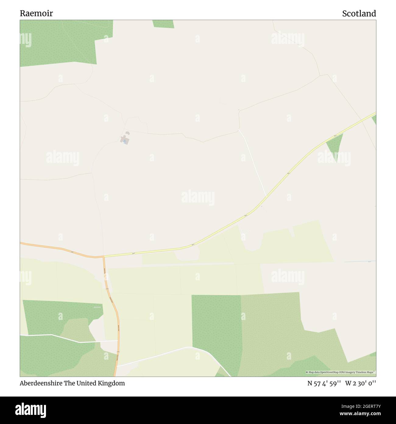 Raemoir, Aberdeenshire, Großbritannien, Schottland, N 57 4' 59'', W 2 30' 0'', map, Timeless Map veröffentlicht im Jahr 2021. Reisende, Entdecker und Abenteurer wie Florence Nightingale, David Livingstone, Ernest Shackleton, Lewis and Clark und Sherlock Holmes haben sich bei der Planung von Reisen zu den entlegensten Ecken der Welt auf Karten verlassen.Timeless Maps kartiert die meisten Orte auf der Welt und zeigt die Verwirklichung großer Träume Stockfoto