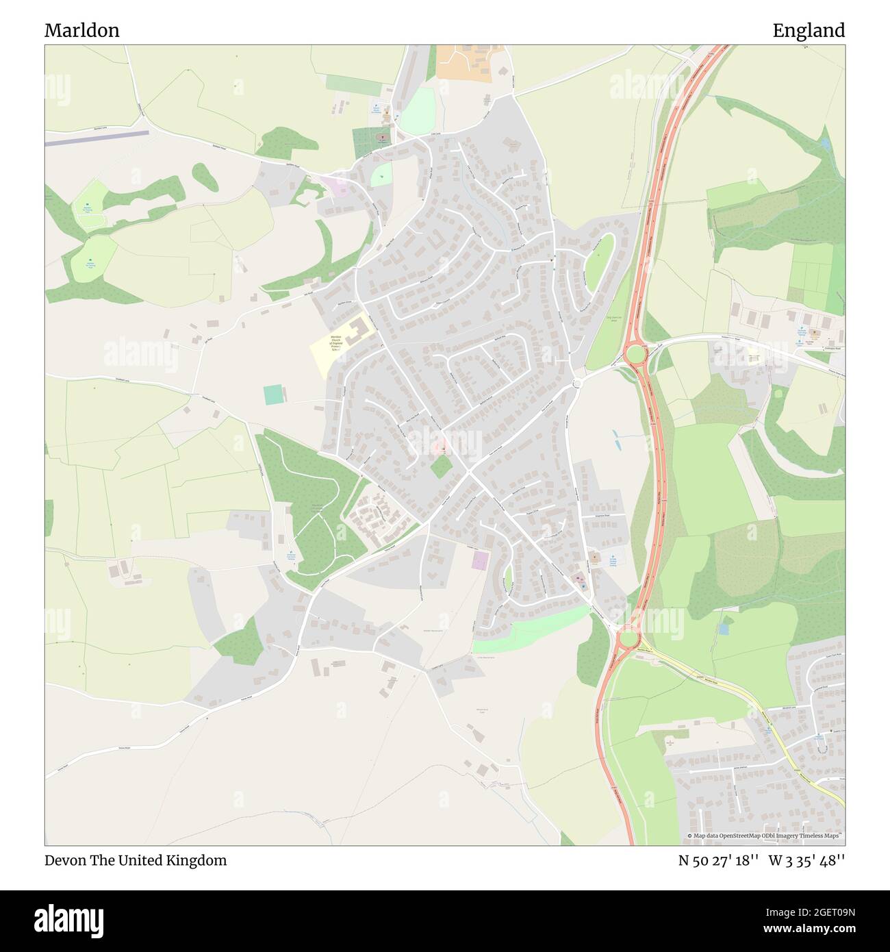 Marlde, Devon, Vereinigtes Königreich, England, N 50 27' 18'', W 3 35' 48'', map, Timeless Map veröffentlicht im Jahr 2021. Reisende, Entdecker und Abenteurer wie Florence Nightingale, David Livingstone, Ernest Shackleton, Lewis and Clark und Sherlock Holmes haben sich bei der Planung von Reisen zu den entlegensten Ecken der Welt auf Karten verlassen.Timeless Maps kartiert die meisten Orte auf der Welt und zeigt die Verwirklichung großer Träume Stockfoto