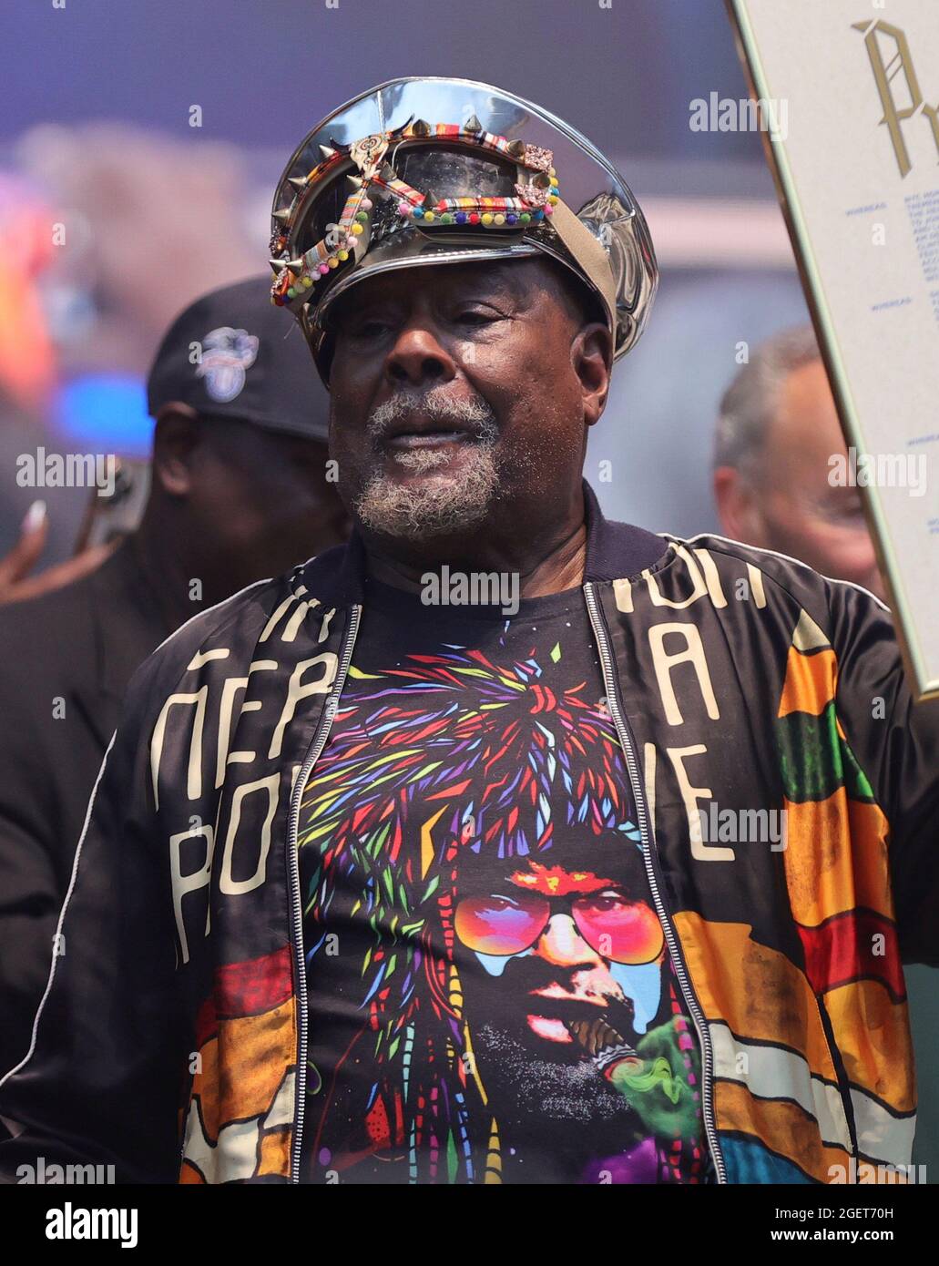 Forest Hills Stadium, Queens, New York, USA, August 20, 2021 - George Clinton während der Hip Hop Summer NYC Homecoming Concert Series 2021 heute im Queens Forest Hills Stadium Foto: Luiz Rampelotto/EuropaNewswire FOTOKREDIT ERFORDERLICH. Quelle: dpa picture Alliance/Alamy Live News Stockfoto