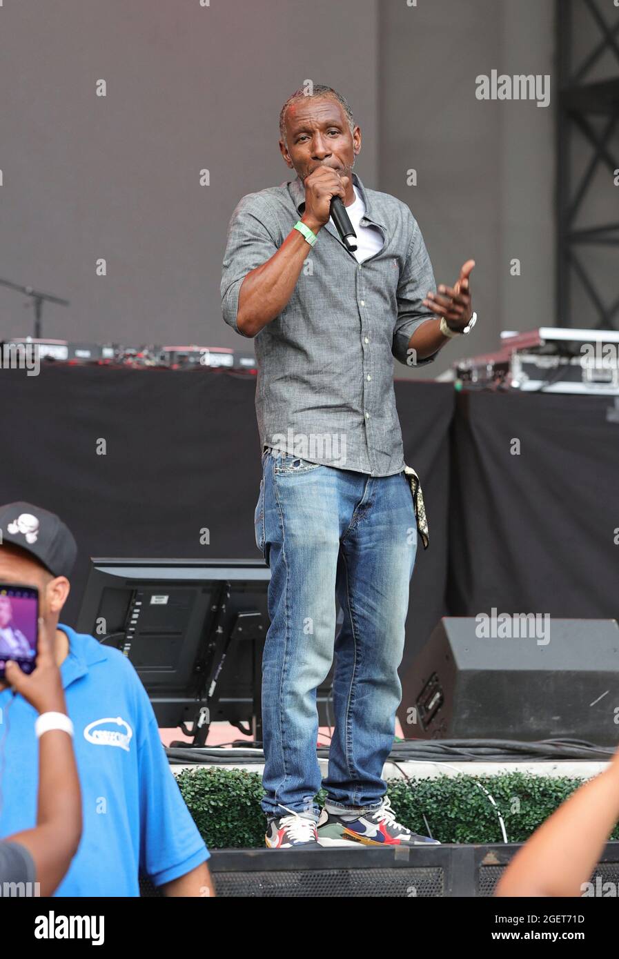 Forest Hills Stadium, Queens, New York, USA, August 20, 2021 - Dres während der Hip Hop Summer NYC Homecoming Concert Series 2021 heute im Queens Forest Hills Stadium Foto: Luiz Rampelotto/EuropaNewswire FOTOKREDIT ERFORDERLICH. Quelle: dpa picture Alliance/Alamy Live News Stockfoto
