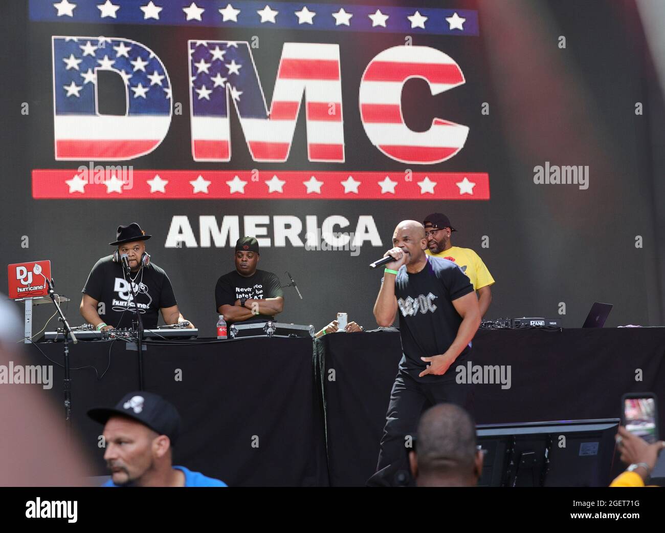 Forest Hills Stadium, Queens, New York, USA, August 20, 2021 - Darryl McDaniels von DMC während der Hip Hop Summer NYC Homecoming Concert Series 2021 heute im Queens Forest Hills Stadium Foto: Luiz Rampelotto/EuropaNewswire FOTOKREDIT ERFORDERLICH. Quelle: dpa picture Alliance/Alamy Live News Stockfoto