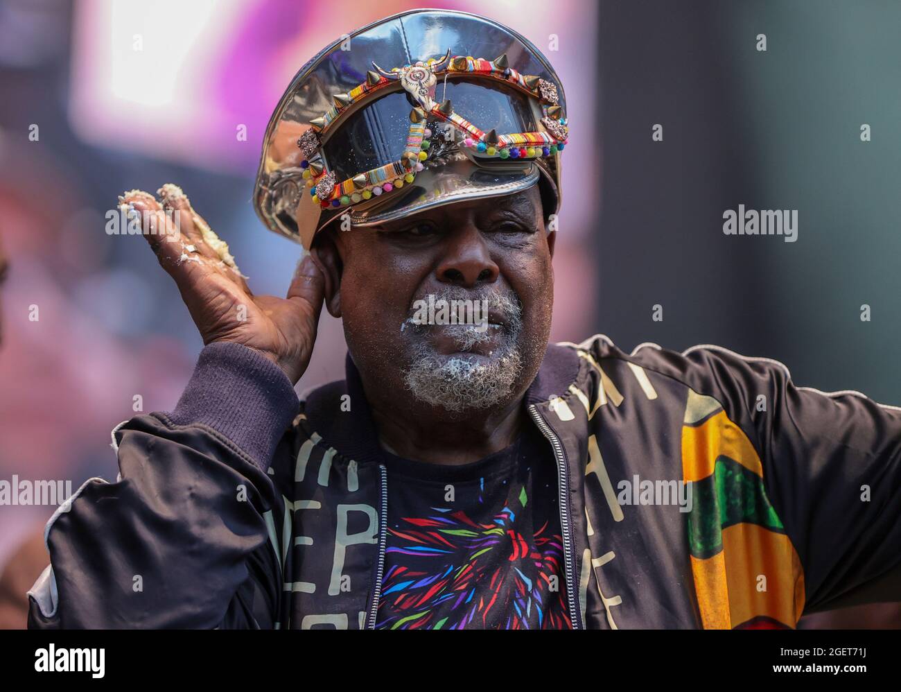 Forest Hills Stadium, Queens, New York, USA, August 20, 2021 - George Clinton während der Hip Hop Summer NYC Homecoming Concert Series 2021 heute im Queens Forest Hills Stadium Foto: Luiz Rampelotto/EuropaNewswire FOTOKREDIT ERFORDERLICH. Quelle: dpa picture Alliance/Alamy Live News Stockfoto