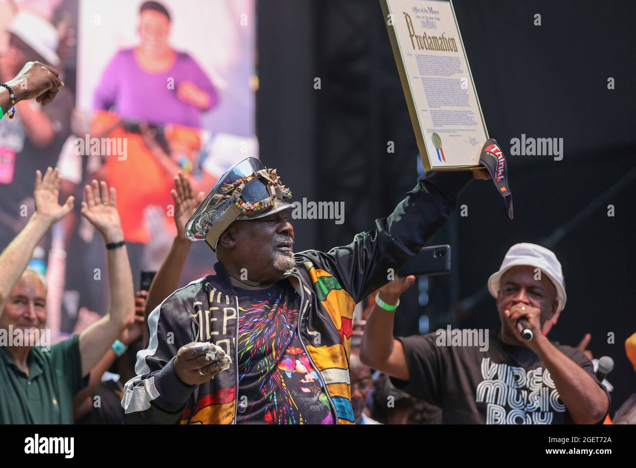 Forest Hills Stadium, Queens, New York, USA, August 20, 2021 - George Clinton während der Hip Hop Summer NYC Homecoming Concert Series 2021 heute im Queens Forest Hills Stadium Foto: Luiz Rampelotto/EuropaNewswire FOTOKREDIT ERFORDERLICH. Quelle: dpa picture Alliance/Alamy Live News Stockfoto
