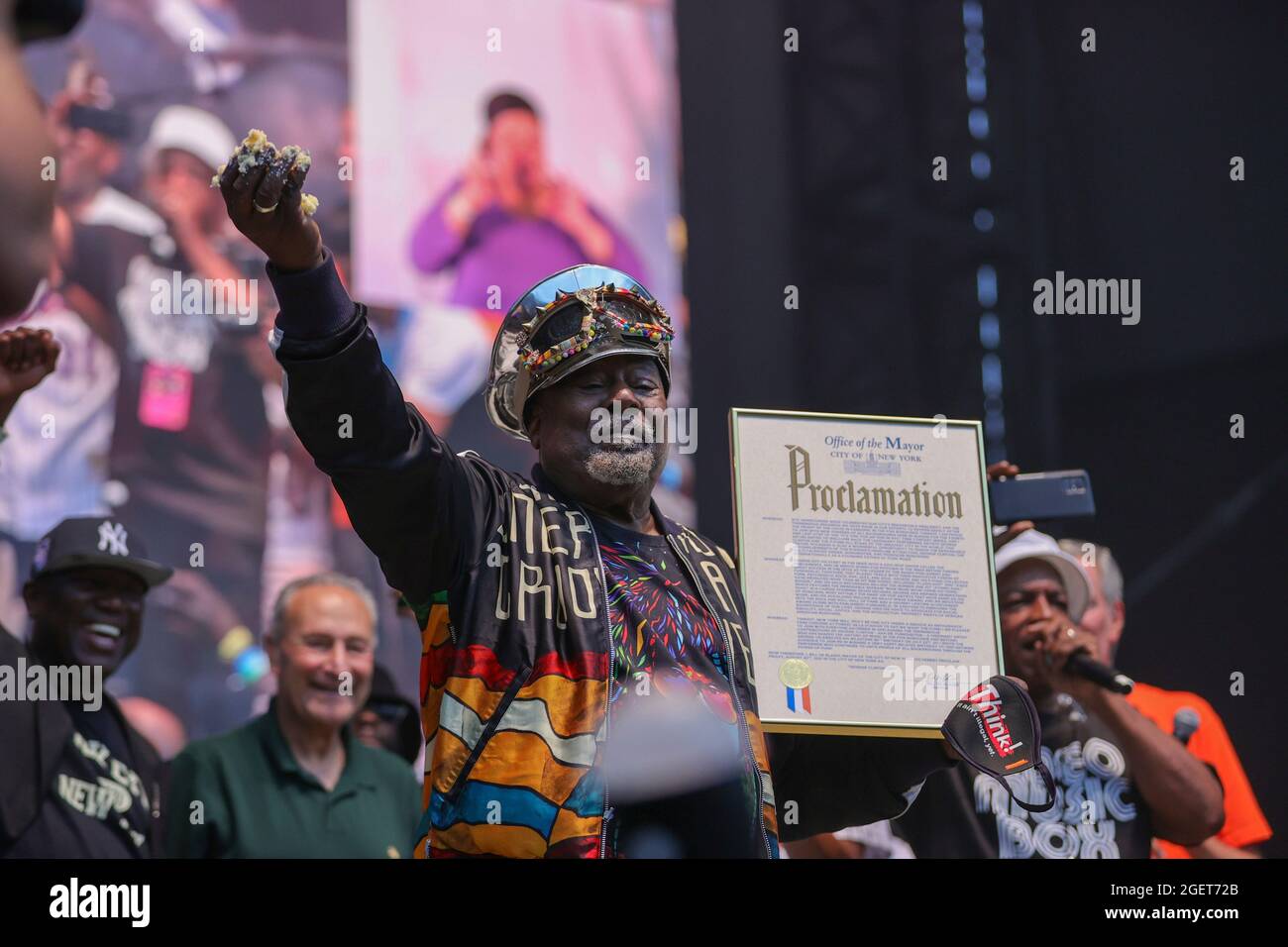 Forest Hills Stadium, Queens, New York, USA, August 20, 2021 - George Clinton während der Hip Hop Summer NYC Homecoming Concert Series 2021 heute im Queens Forest Hills Stadium Foto: Luiz Rampelotto/EuropaNewswire FOTOKREDIT ERFORDERLICH. Quelle: dpa picture Alliance/Alamy Live News Stockfoto