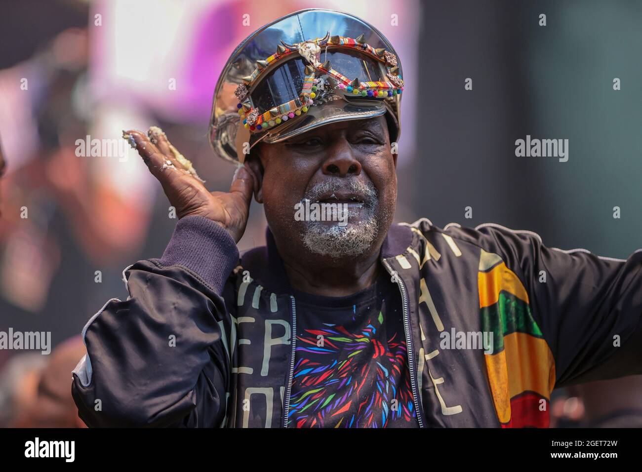 Forest Hills Stadium, Queens, New York, USA, August 20, 2021 - George Clinton während der Hip Hop Summer NYC Homecoming Concert Series 2021 heute im Queens Forest Hills Stadium Foto: Luiz Rampelotto/EuropaNewswire FOTOKREDIT ERFORDERLICH. Quelle: dpa picture Alliance/Alamy Live News Stockfoto