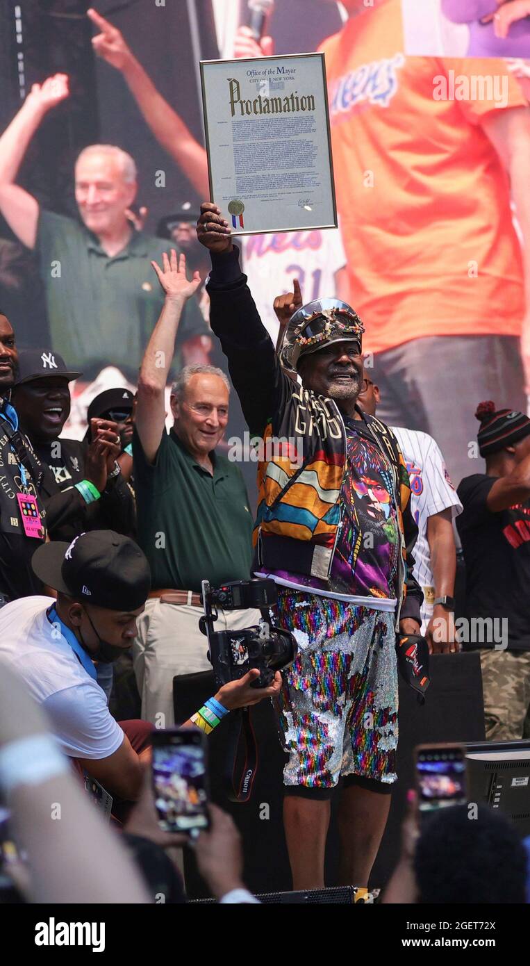Forest Hills Stadium, Queens, New York, USA, August 20, 2021 - George Clinton während der Hip Hop Summer NYC Homecoming Concert Series 2021 heute im Queens Forest Hills Stadium Foto: Luiz Rampelotto/EuropaNewswire FOTOKREDIT ERFORDERLICH. Quelle: dpa picture Alliance/Alamy Live News Stockfoto