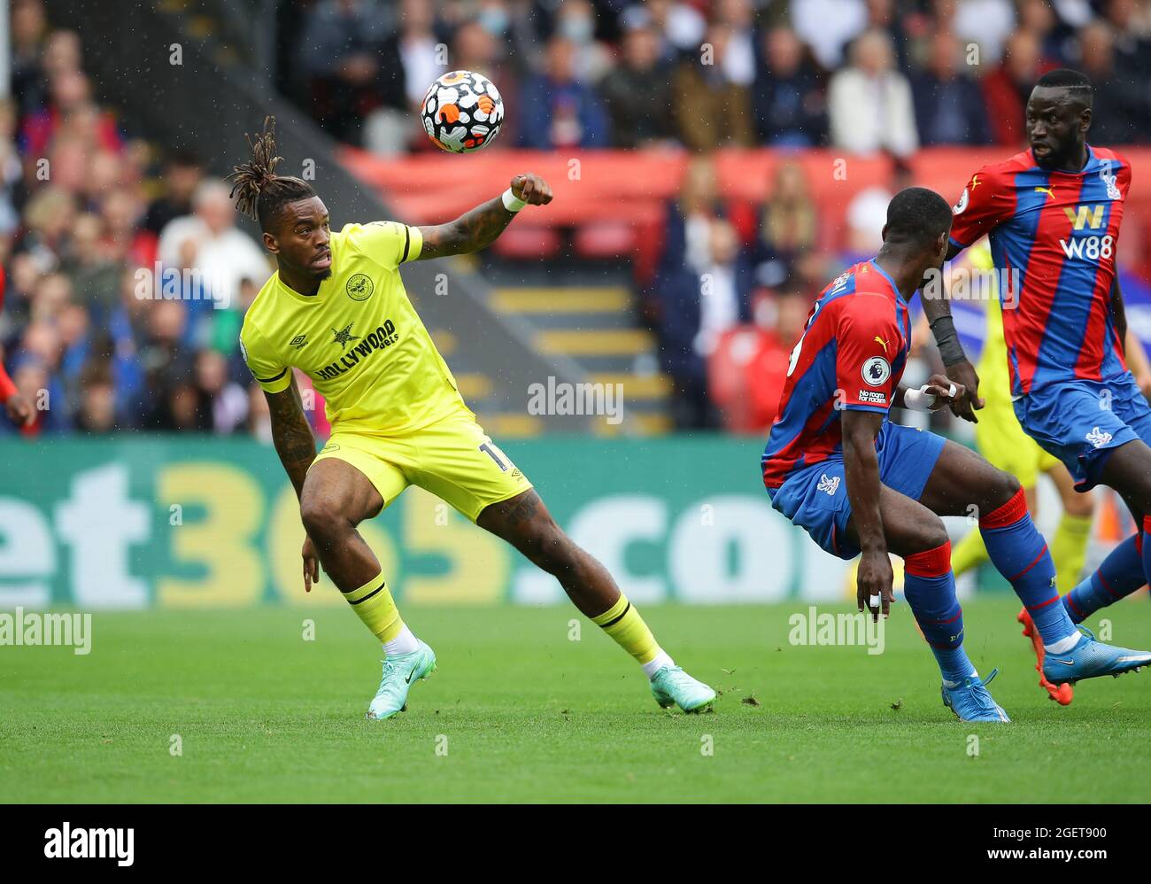 London, Großbritannien. August 2021. Ivan Toney von Brentford während des Spiels der Premier League im Selhurst Park, London. Bildnachweis sollte lauten: David Klein / Sportimage Kredit: Sportimage/Alamy Live News Stockfoto