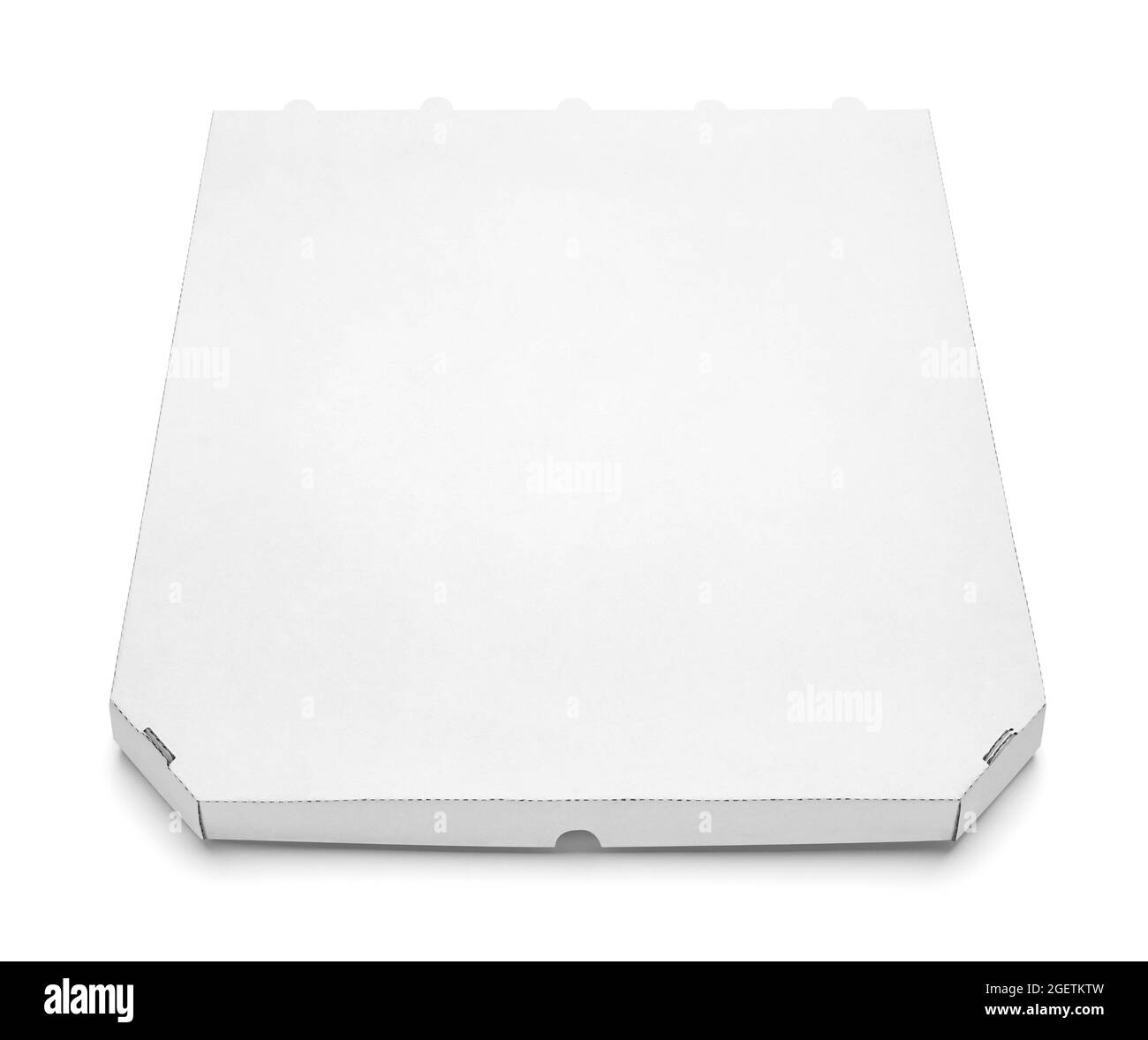 Pizzakarton Lebensmittelkarton Lieferpaket Stockfoto