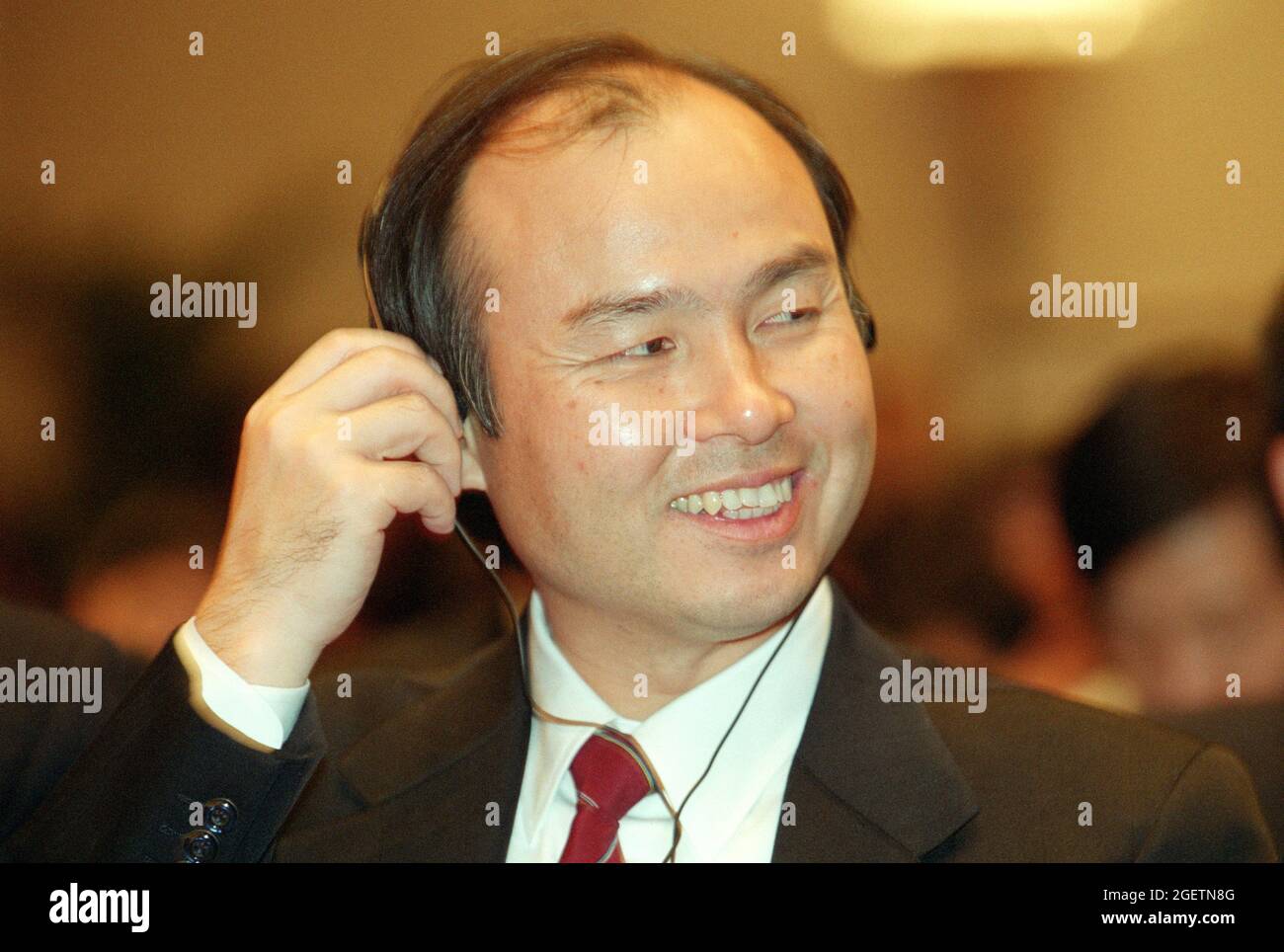Masayoshi Son，Gründer und CEO von SoftBank，in Peking, China. 2000 Stockfoto