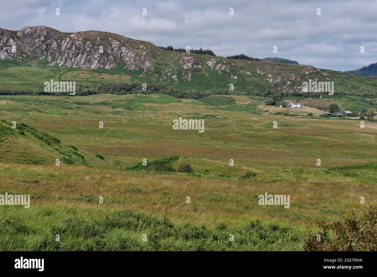 Felsvorsprung (bekannt als Bents) Cairnsmore des Fleet National Nature Reserve, Dumfries und Galloway, Schottland, Großbritannien Stockfoto