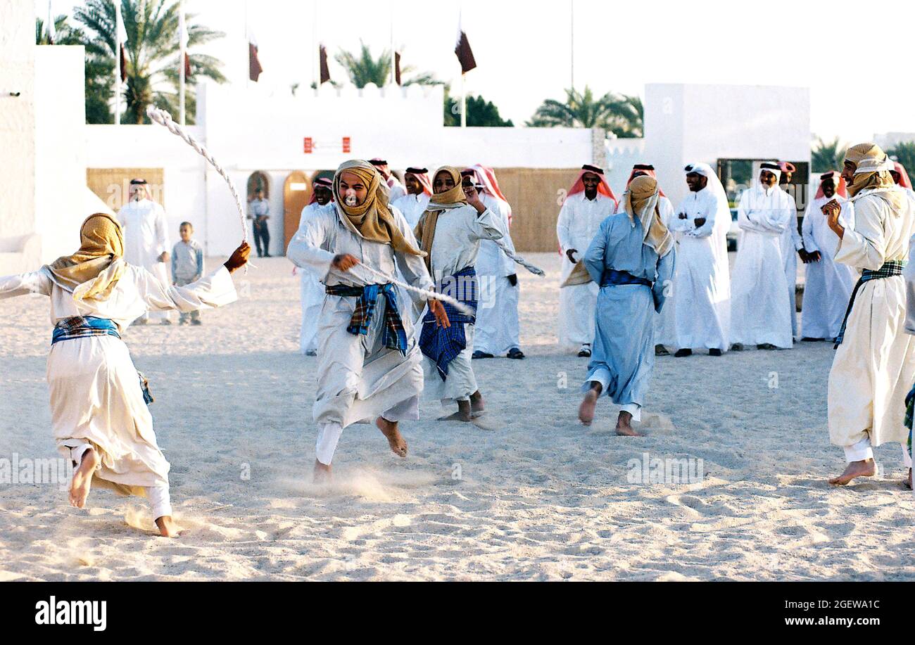 Arabische traditionelle Spiele - KATAR Stockfotografie - Alamy