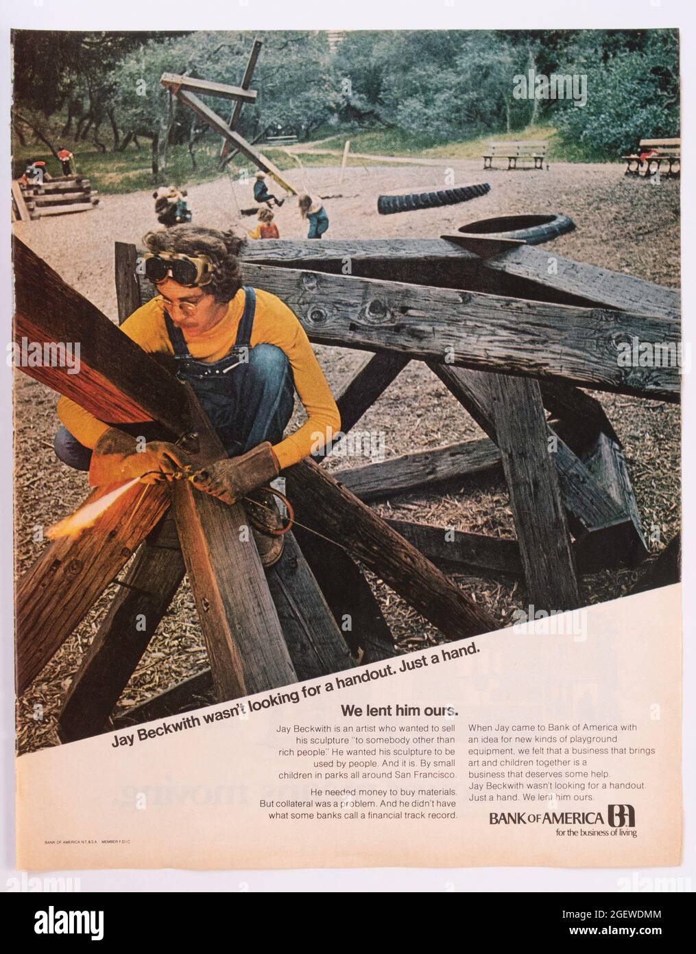 Anzeige des Vintage Life Magazine, Ausgabe vom 14. April 1972, USA Stockfoto