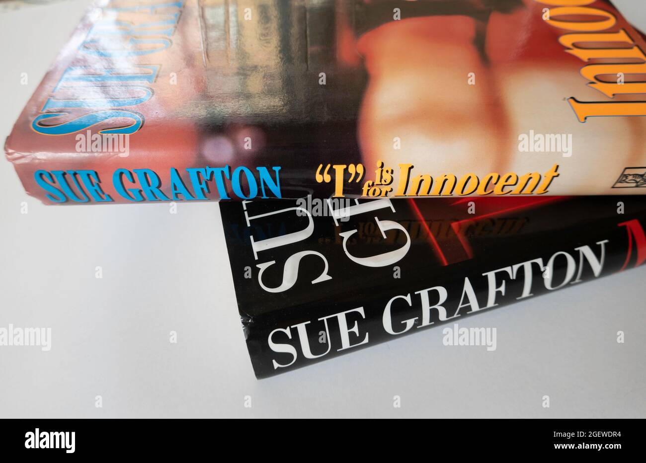 Die amerikanische Autorin von Kriminalromanen, die vor allem für die „Alphabet-Serie“ in den USA bekannt war, war die amerikanische Autorin Stockfoto