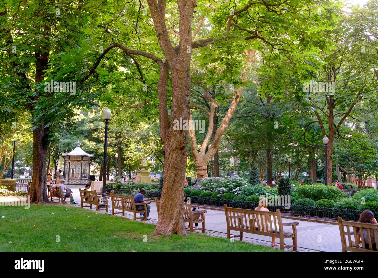Rittenhouse Square Neighborhood in Summer, Philadelphia, Pennsylvania, USA Stockfoto