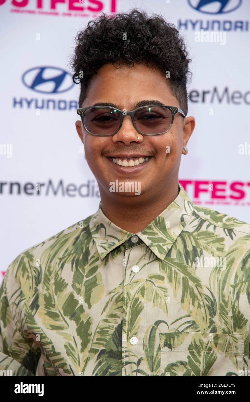 Los Angeles, USA. August 2021. Ley Comas nimmt an Outfest LGBTQ Film Festival 5th Annual Trans and Nonbinary Summit in Directors Guild of America, Los Angeles, CA am 21. August 2021 Teil.Quelle: Eugene Powers/Alamy Live News Stockfoto
