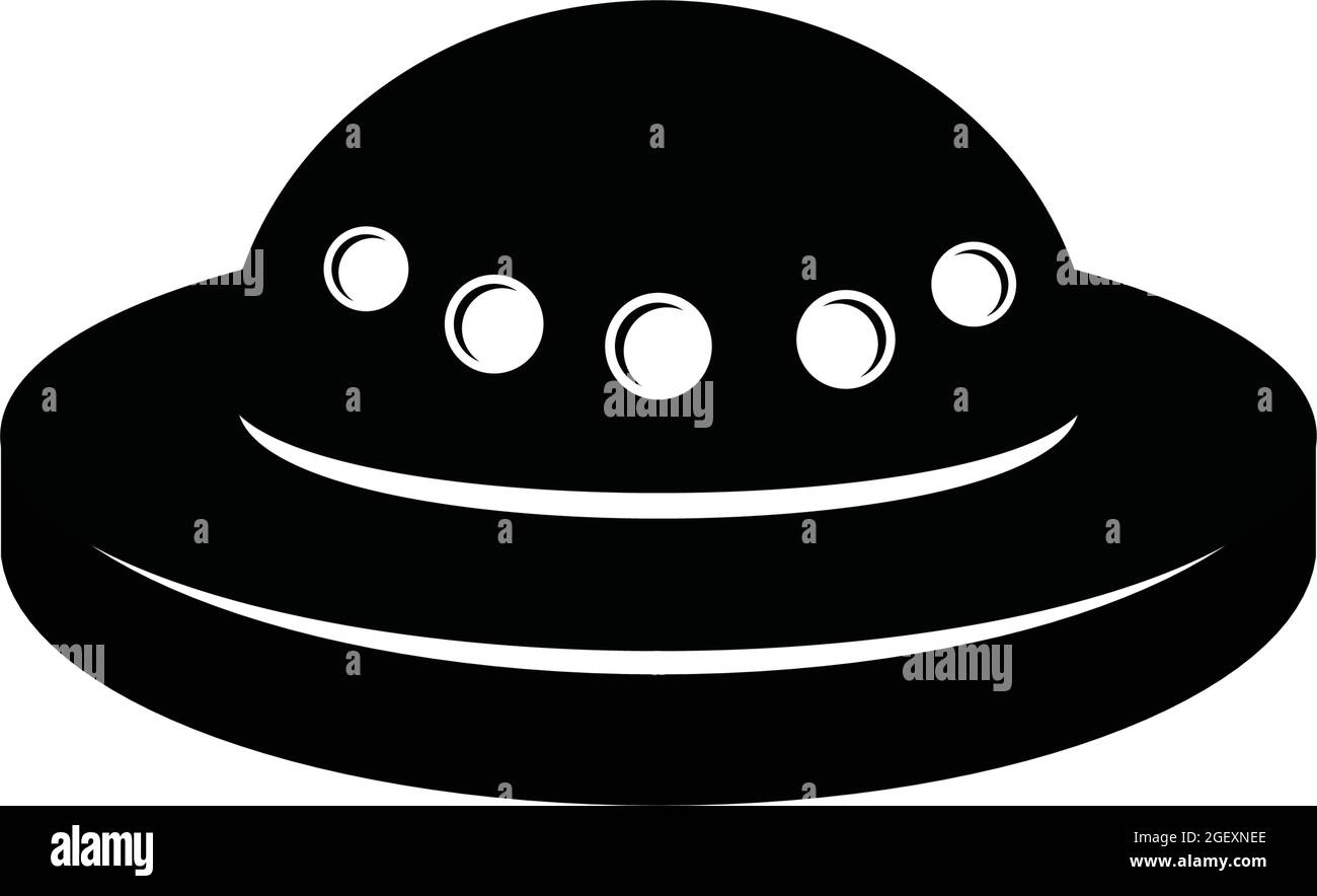 UFO Icon Logo Design Vektor Vorlage Stock Vektor