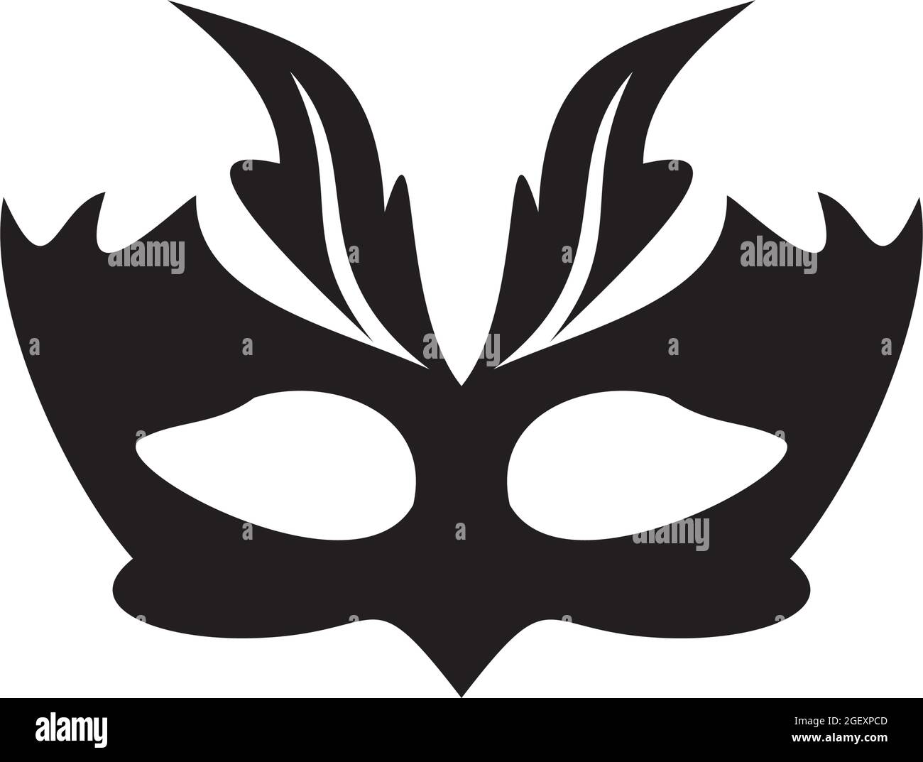 Maskenmaske Logo Design Vektor Vorlage Stock Vektor