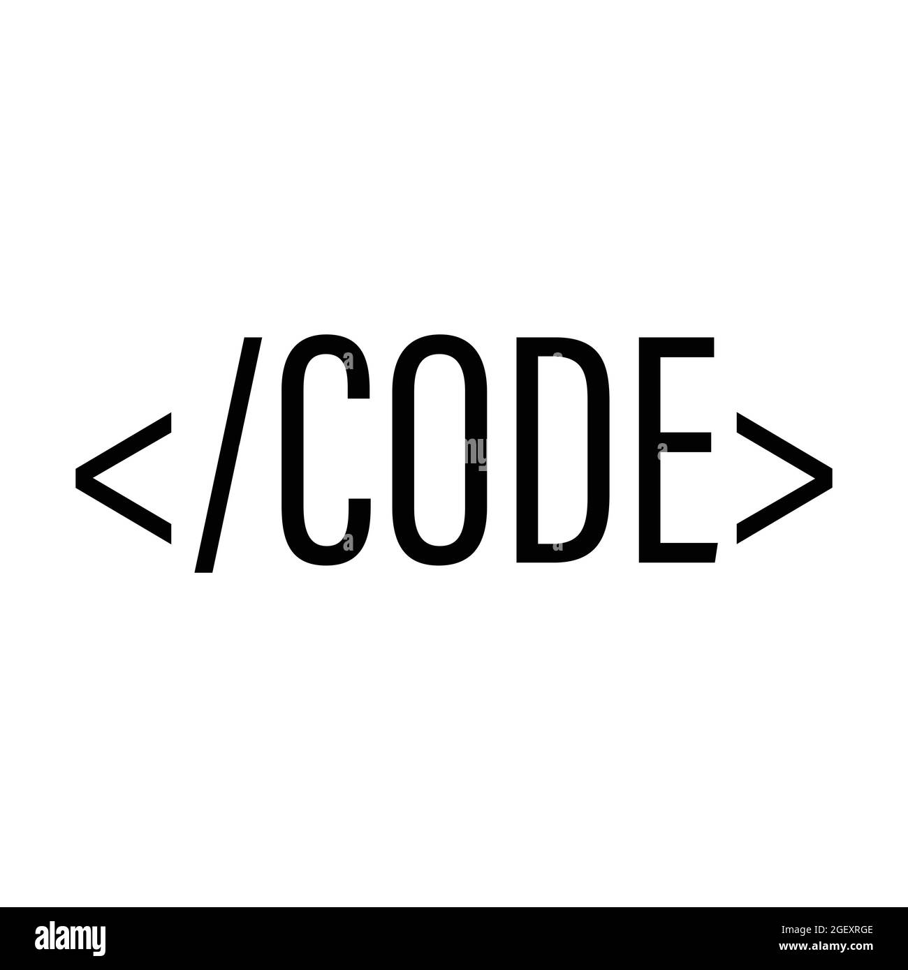 Programmiercode Symbolvektor für Grafikdesign, Logo, Website, Social Media, mobile App, UI-Abbildung Stock Vektor
