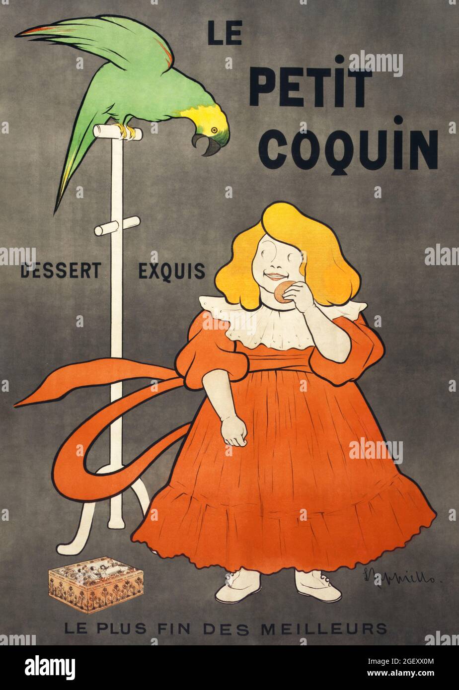 Le Petit coquin, Dessert exquis (1900) Druck in hoher Auflösung von Leonetto Cappiello. Jugendstil. Stockfoto