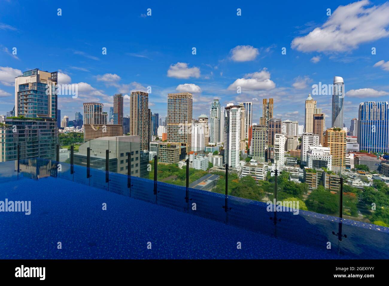 Infinitypool, Hotel Indigo, Wireless Road, Bangkok Stockfoto