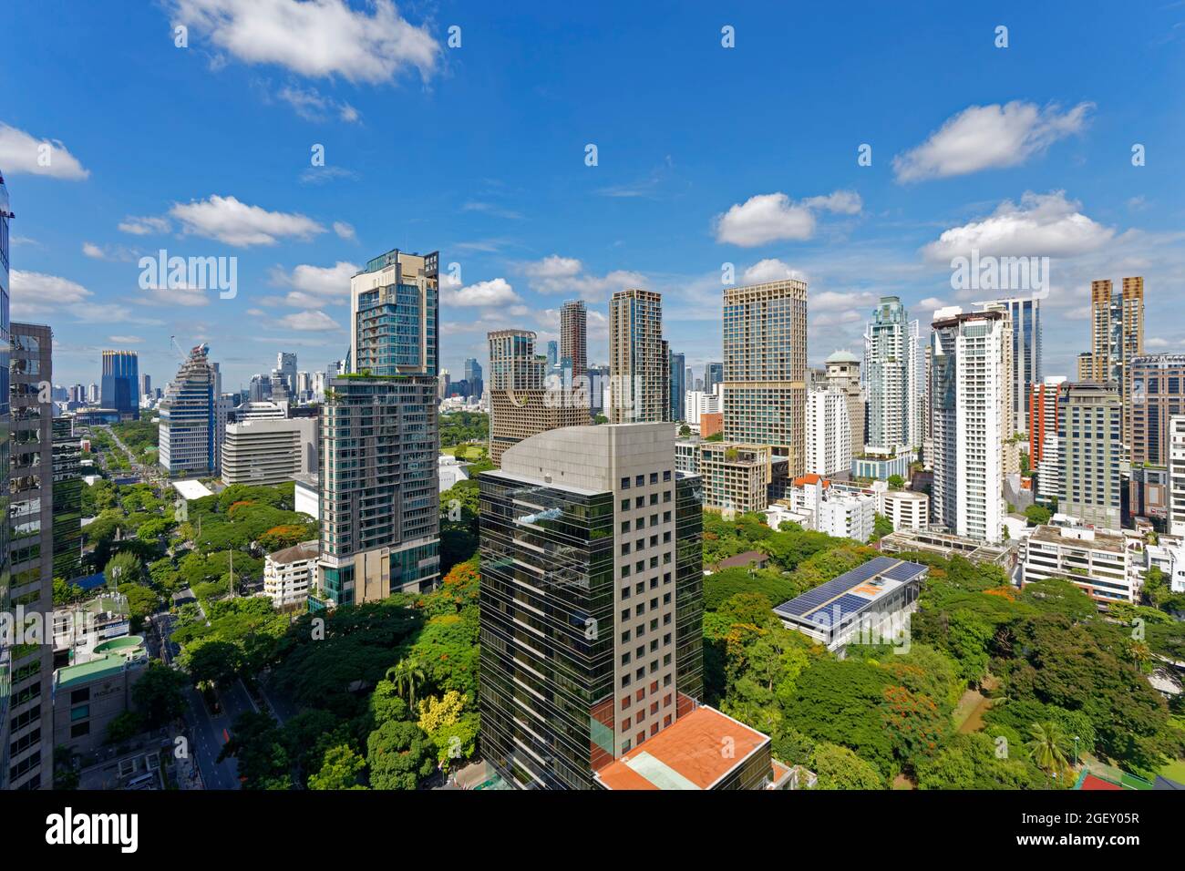 Wireless (Witthayu) Road, Embassy District, Bangkok Stockfoto