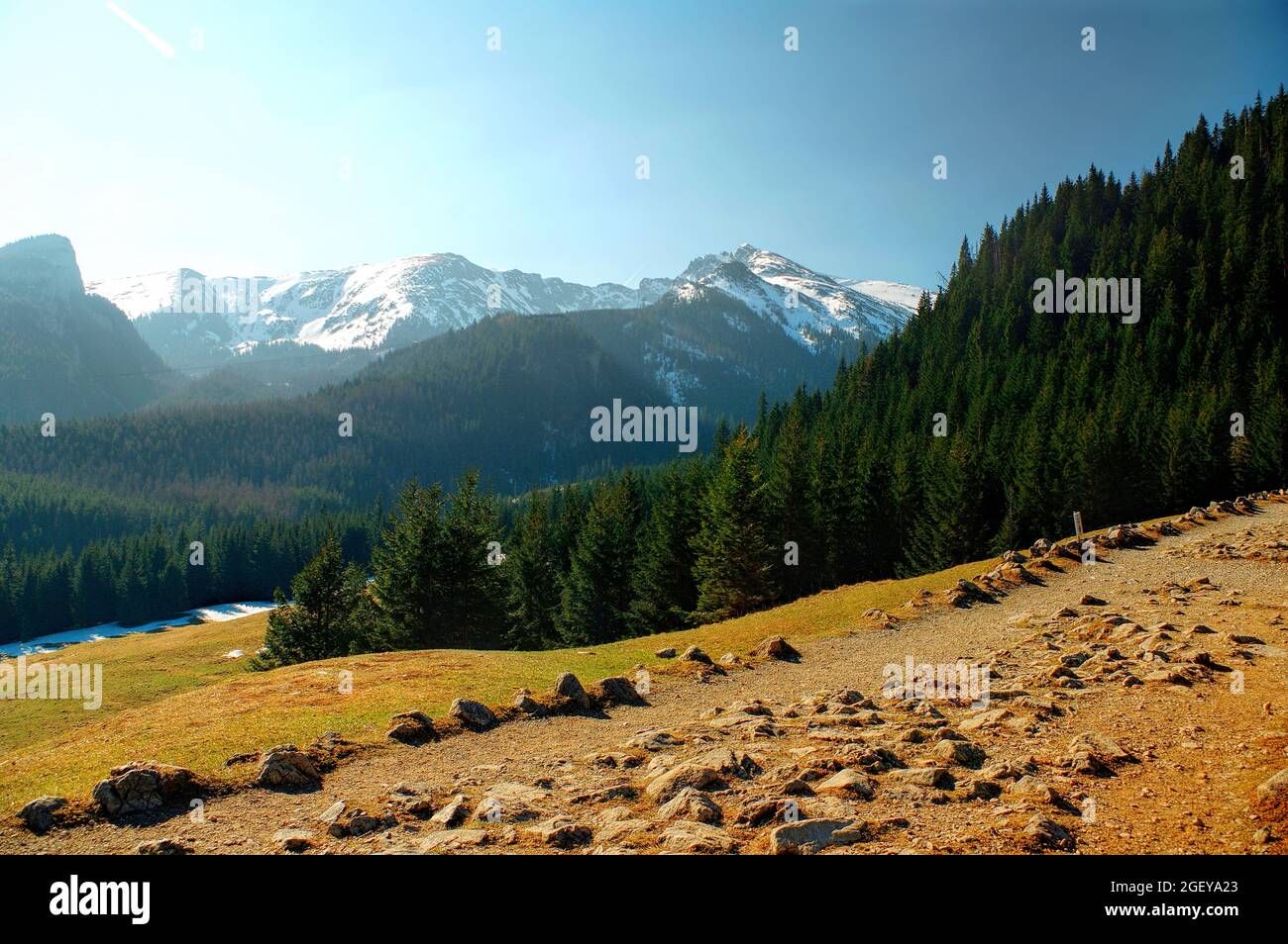 Tatry 'Kalatówki' wunderschöne Berglandschaft Stockfoto