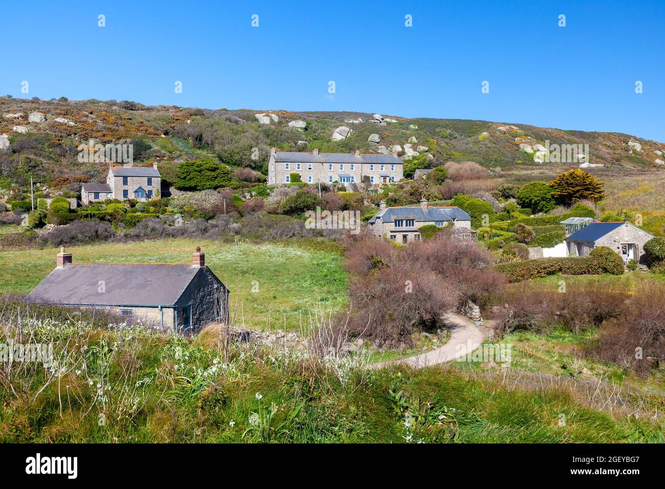 Dorf Porthgwarra Cornwall England Großbritannien Europa Stockfoto