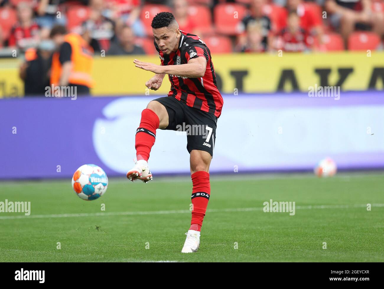 firo: 21.08.2021 Fuvuball: Fußball: 1. Bundesliga-Saison 2021/22 Bayer Leverkusen - VfL Borussia MV? Nchengladbach. Borussia Monchengladbach Einzelaktion, Paulinko Stockfoto