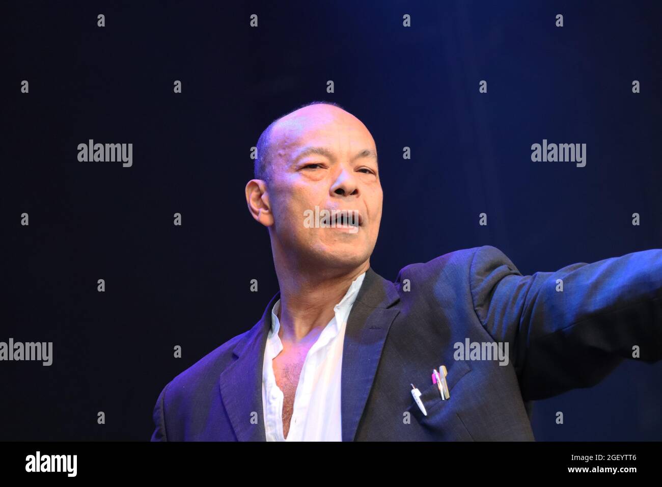 Roland Gift, Fine Young Cannibals, Rewind Festival South, Henley-on-Thames, Großbritannien, 21. August 2021, Foto von Richard Goldschmidt Stockfoto