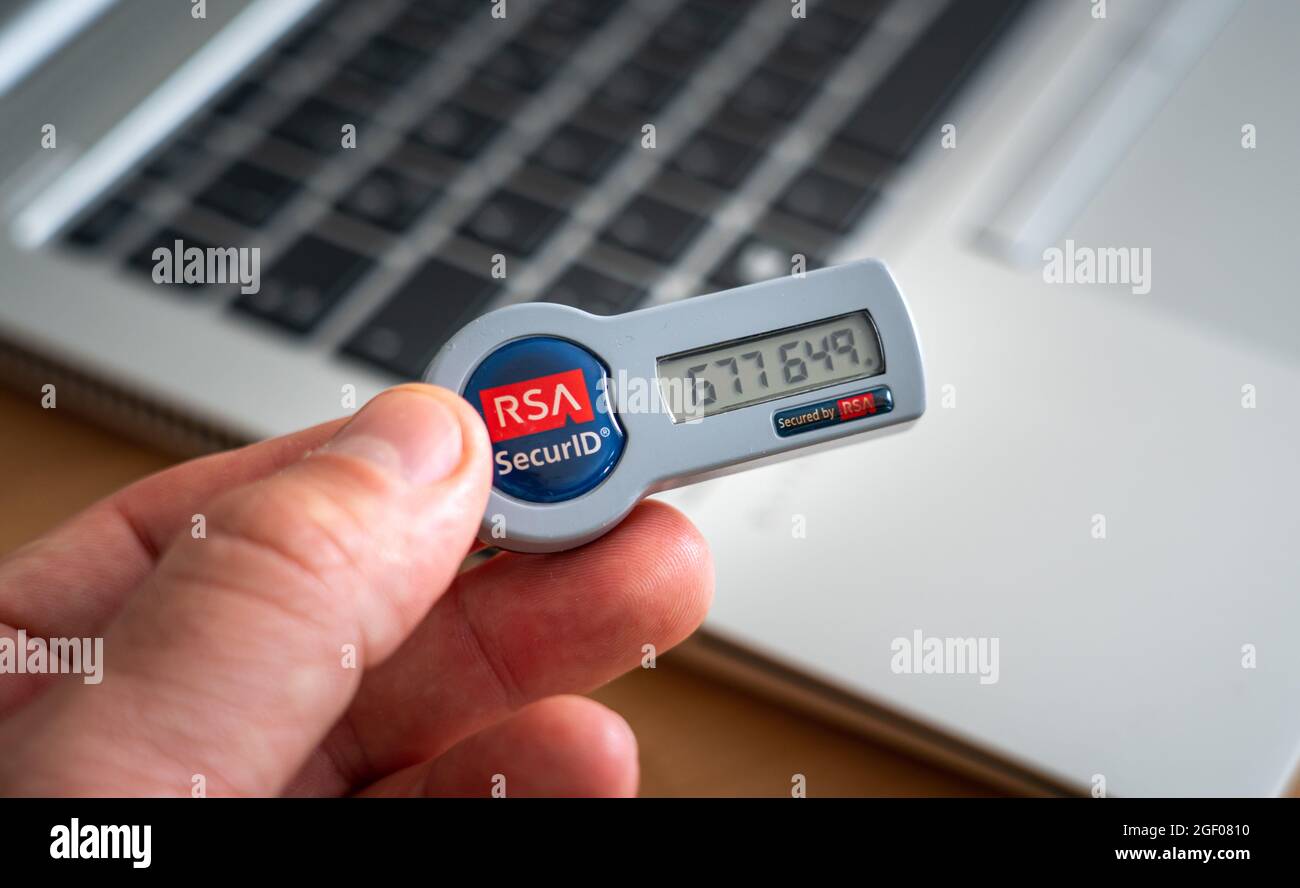RSA SecurID-token Stockfoto