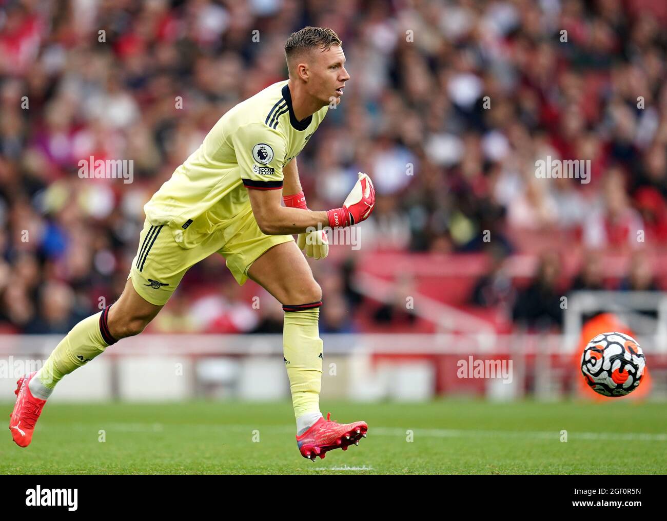 Arsenal Torwart Bernd Leno Beim Premier League Spiel Im Emirates Stadium London Bilddatum Sonntag 22 August 2021 Stockfotografie Alamy