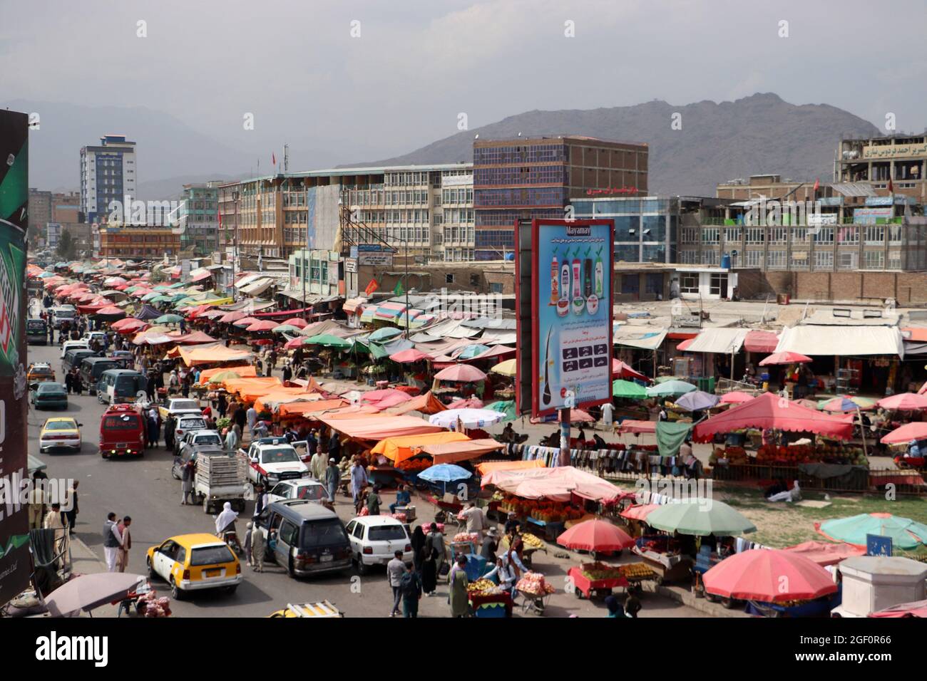 Kabul, Afghanistan. August 2021. Ein Markt wird in Kabul, Afghanistan, Sonntag, August gesehen. 22, 2021. Foto von Bashir Darwish/UPI Credit: UPI/Alamy Live News Stockfoto