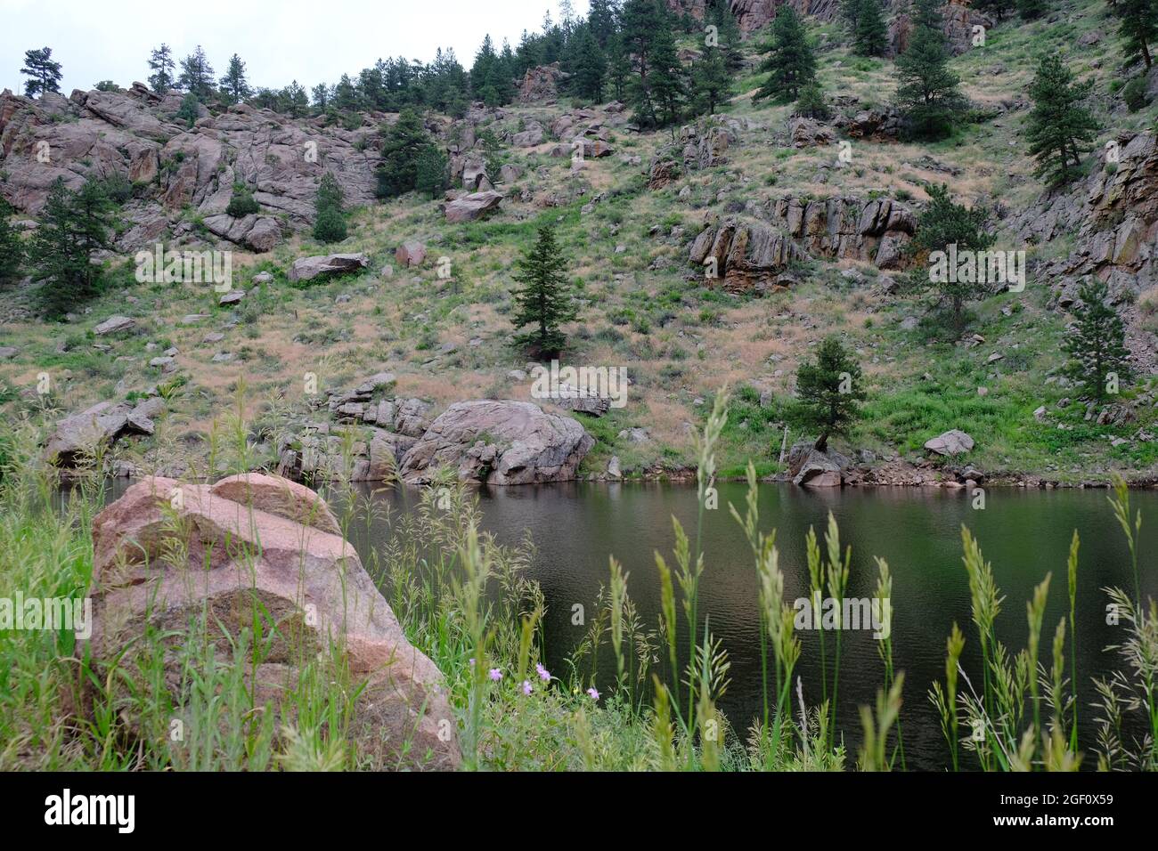 Button Rock Preserve's Longmont Reservoir Stockfoto