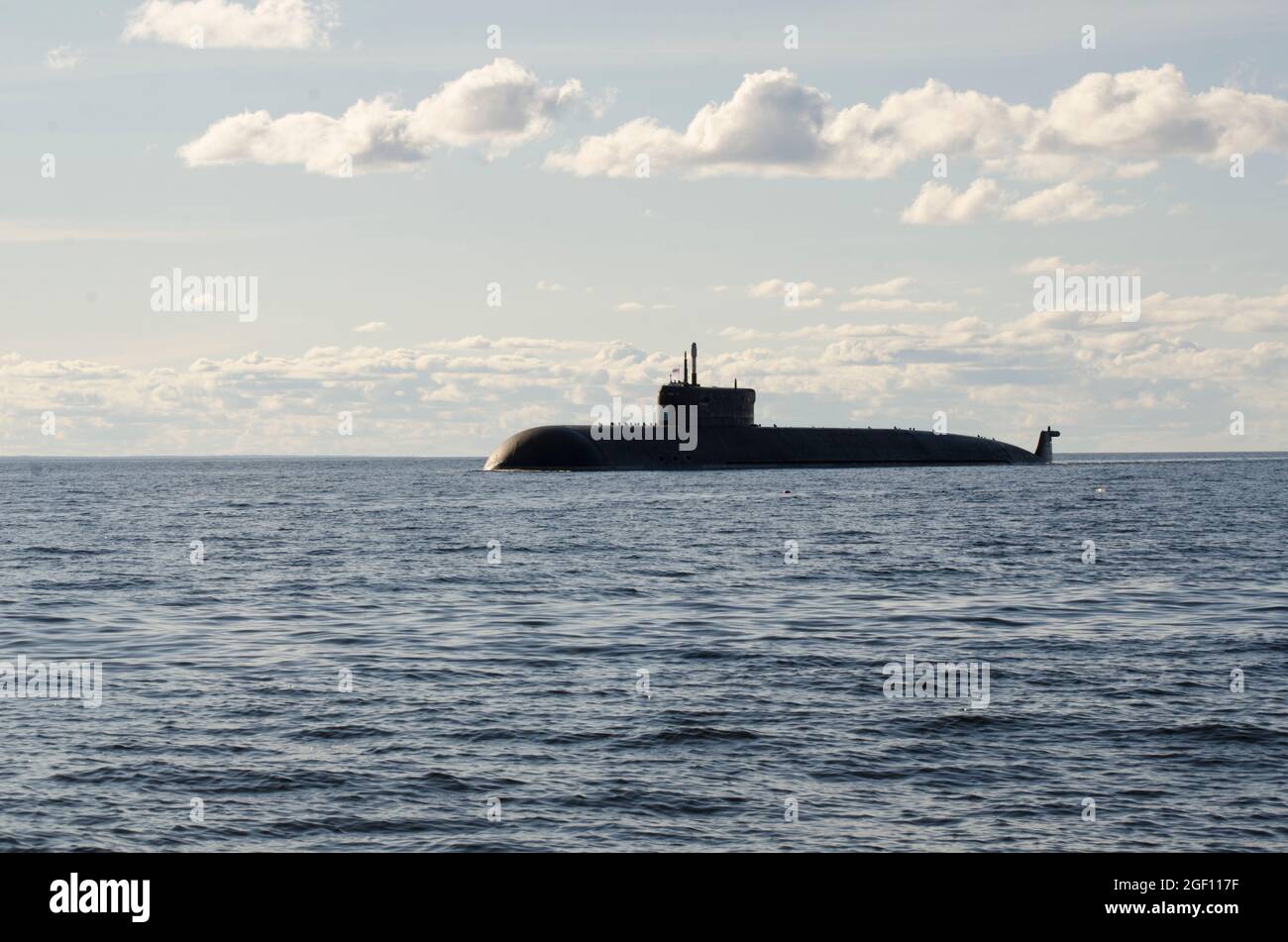Atom-U-Boot. Russisches U-Boot Stockfoto