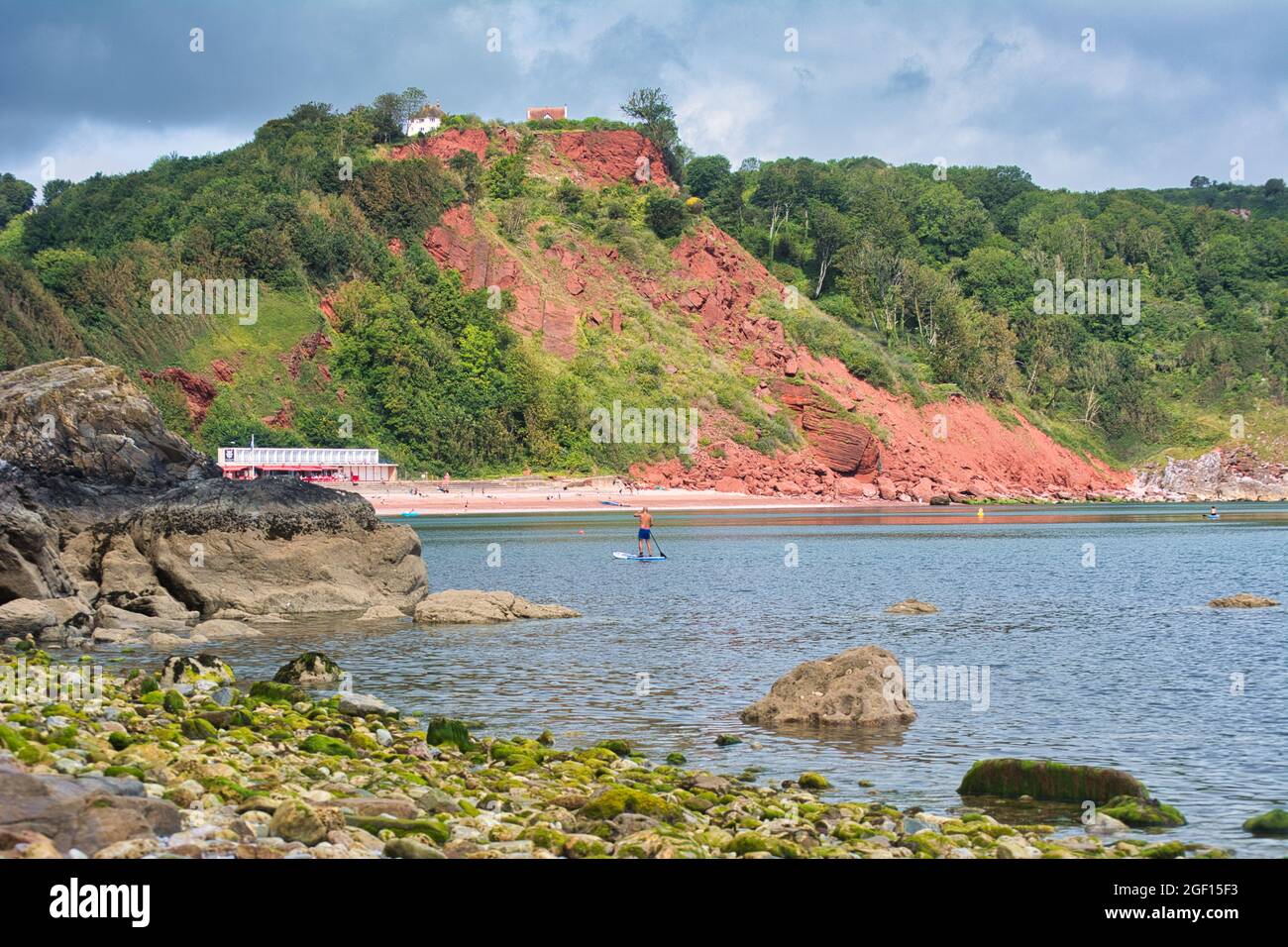 Die Strand von Babbacombe in Torquay Devon. Stockfoto