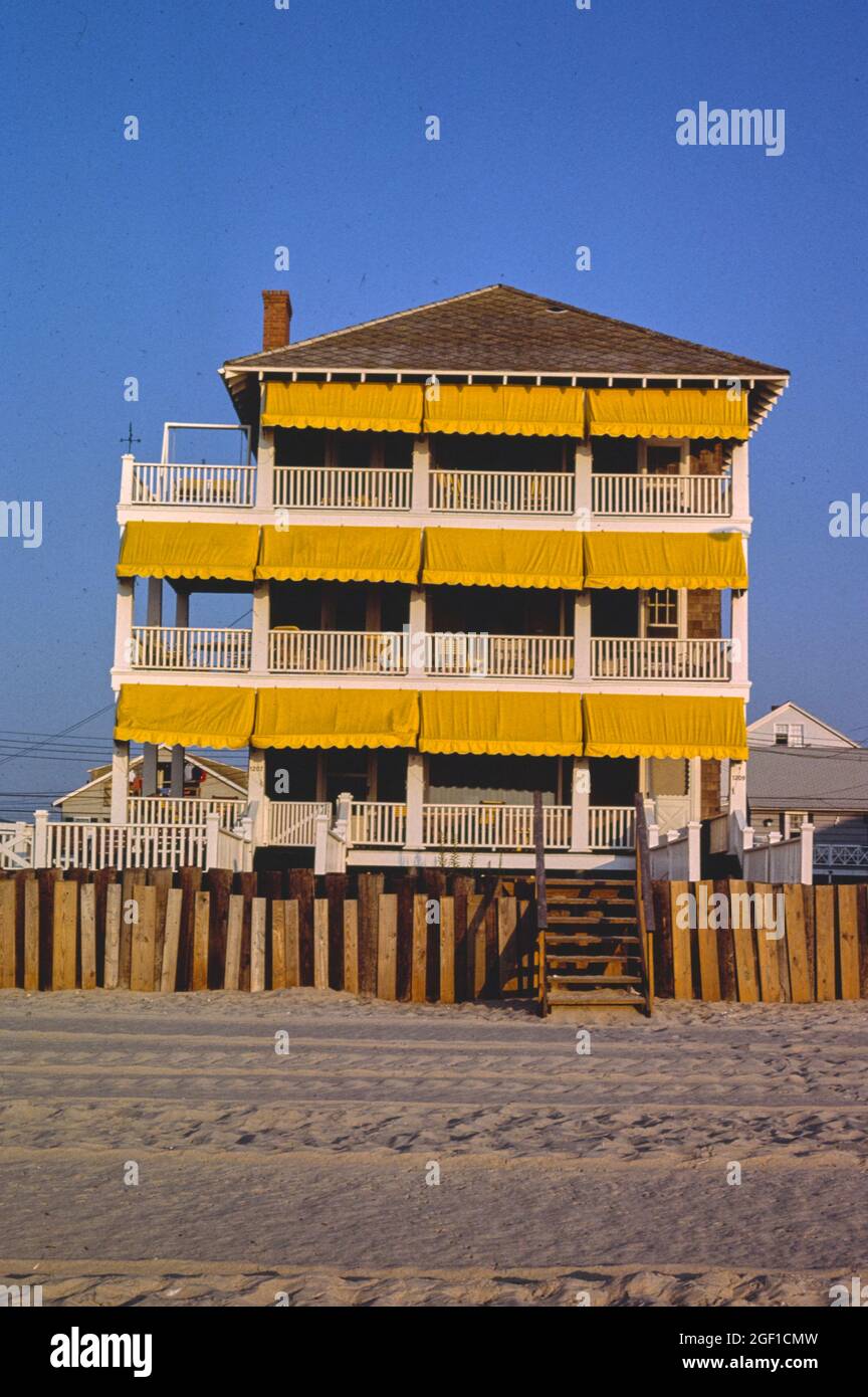 Yellow Hotel, Ocean City, Maryland, 1985 Stockfoto
