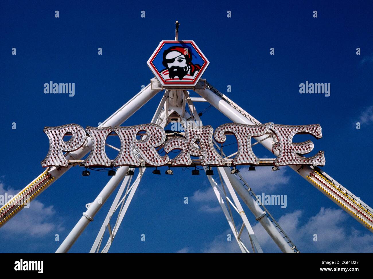 Piratenfahrt, Ocean City, Maryland, 1985 Stockfoto