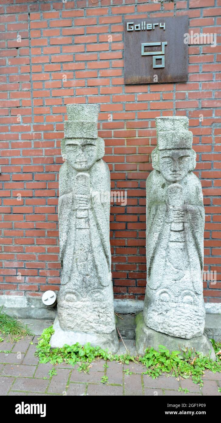 Bukchon Hanok Dorf in Seoul, Korea. Stockfoto