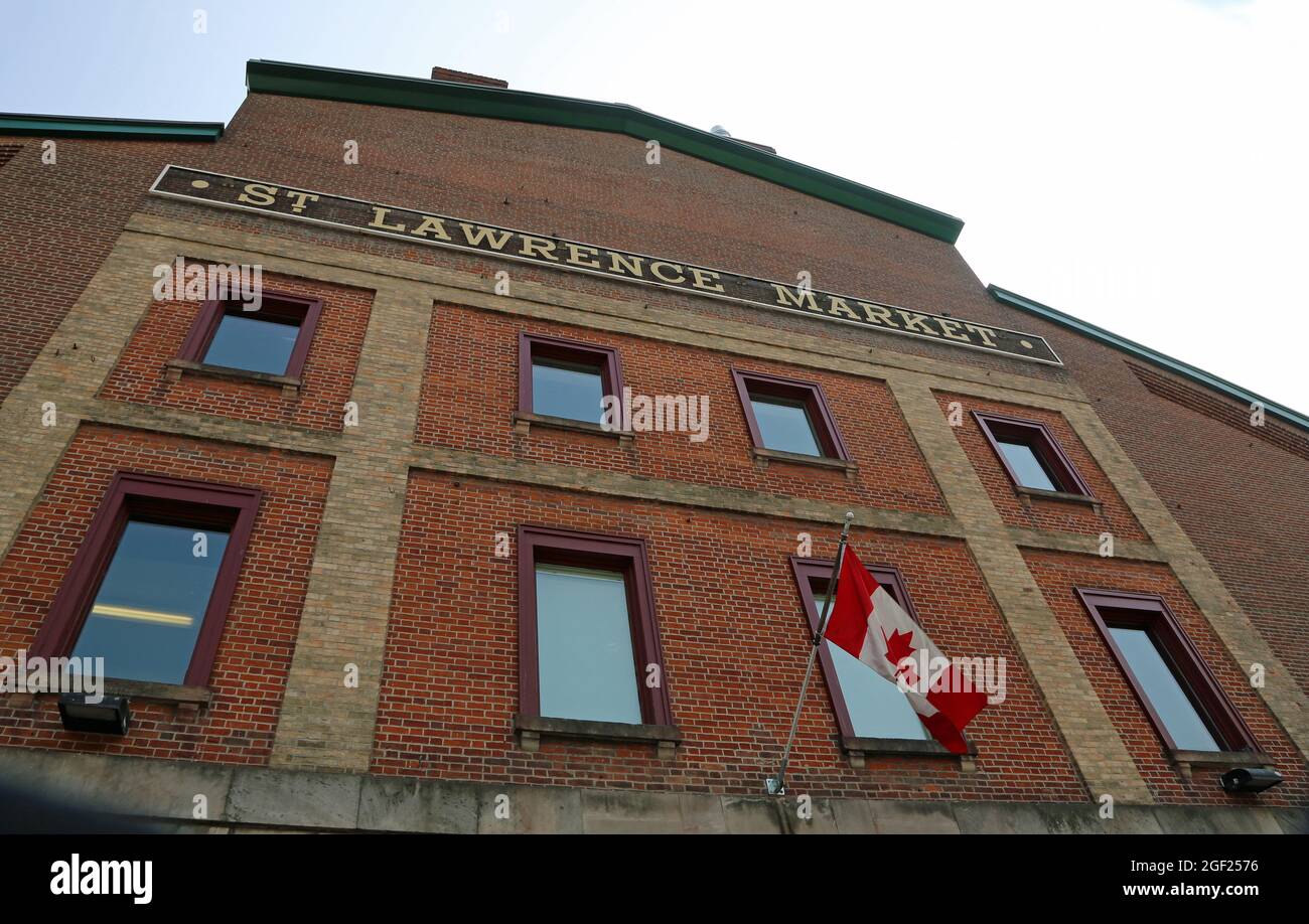 Fassade des St. Lawrence Market, Toronto Stockfoto
