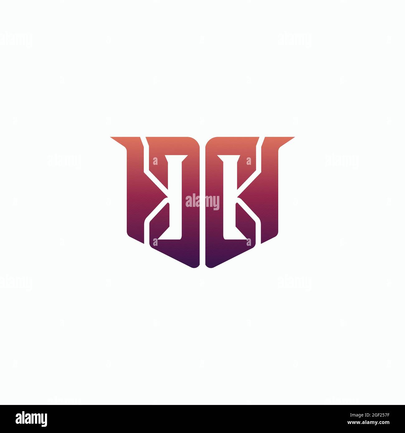 CC Logo Esport Gaming Initial mit einer einzigartigen Farbdesign-Vektor-Vorlage. Weißer Hintergrund. E-Sport Brief Logo Design Konzept Vorlage Stock Vektor