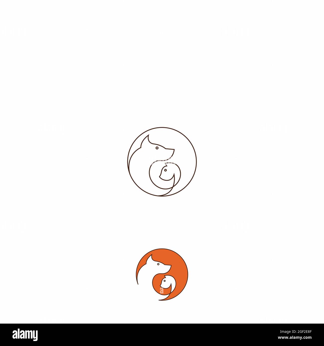 Tierpflege Logo Vektor-Vorlage Stock Vektor