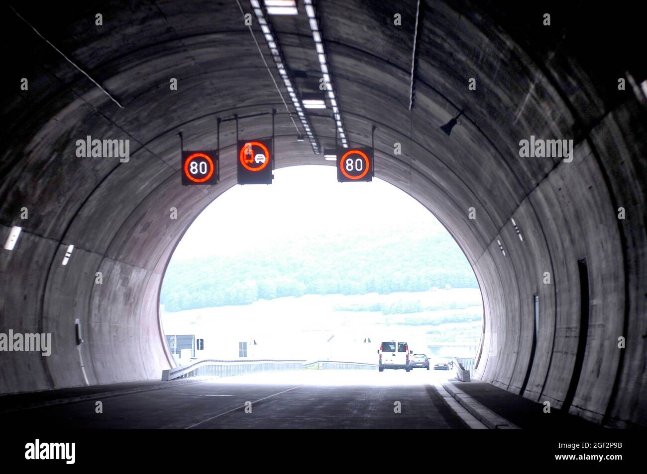 Tunnelausgang, Deutschland, Mainz Stockfoto