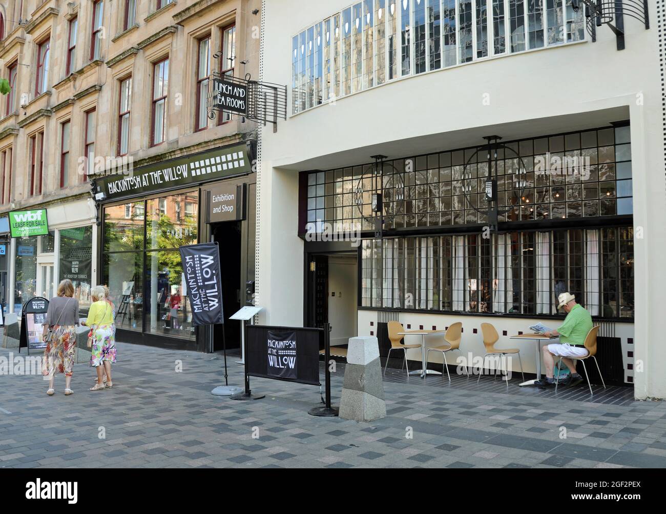 Mackintosh im Willow Café und Souvenirladen in Glasgow Stockfoto