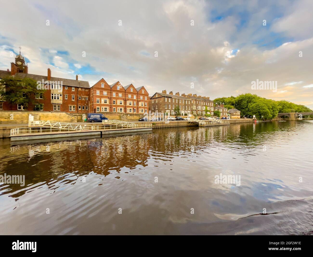 Riverside Buildings alongside the River Ouse, York, UK. Stockfoto