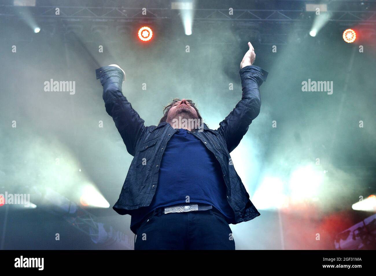 Embrace live auf der Bühne beim Hardwick Musikfestival, 22. August 2021 Stockfoto