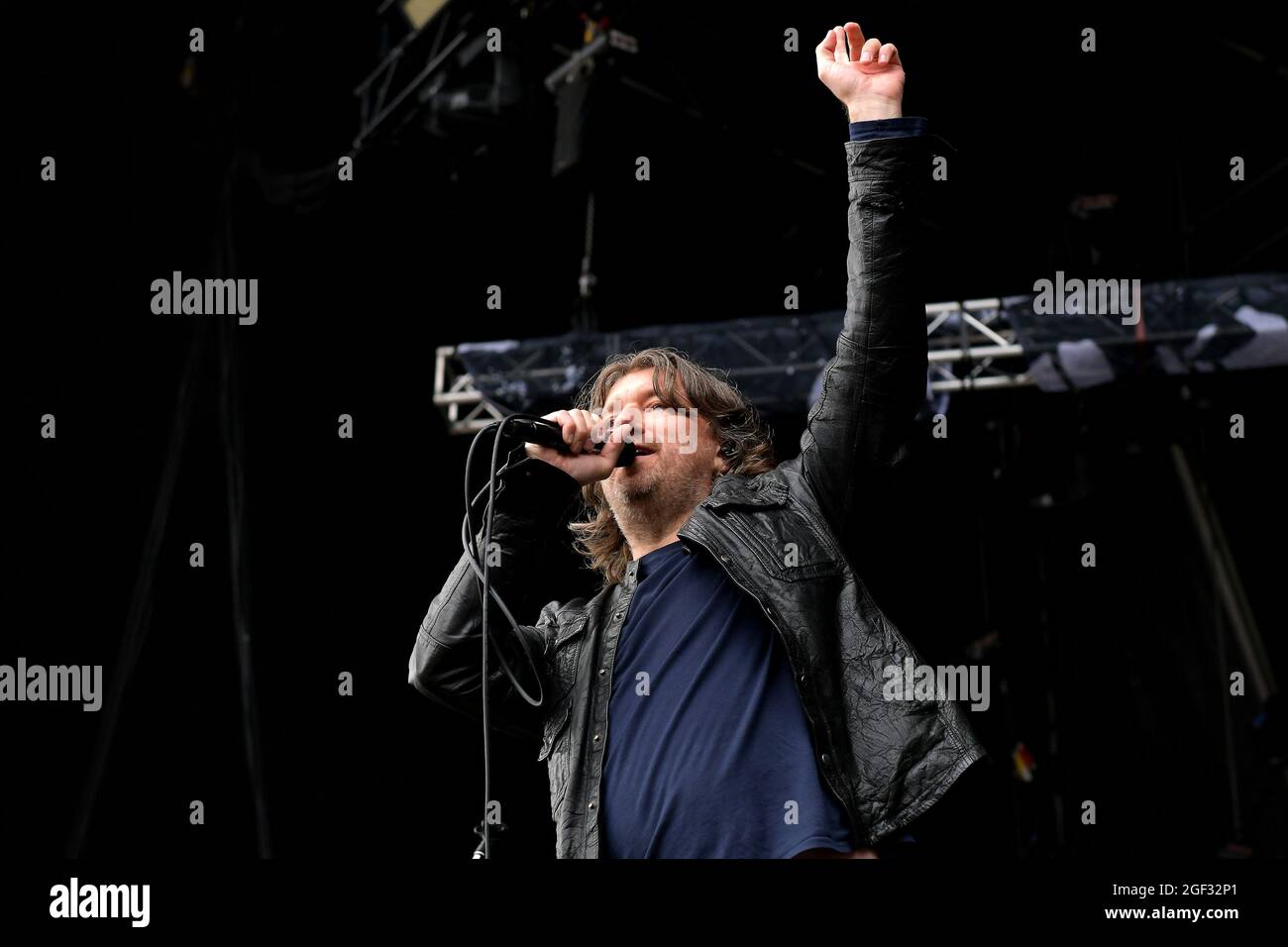Erleben Sie die Vorbildung live auf der Bühne des Hardwick Musikfestivals, 22. August 2021 Stockfoto