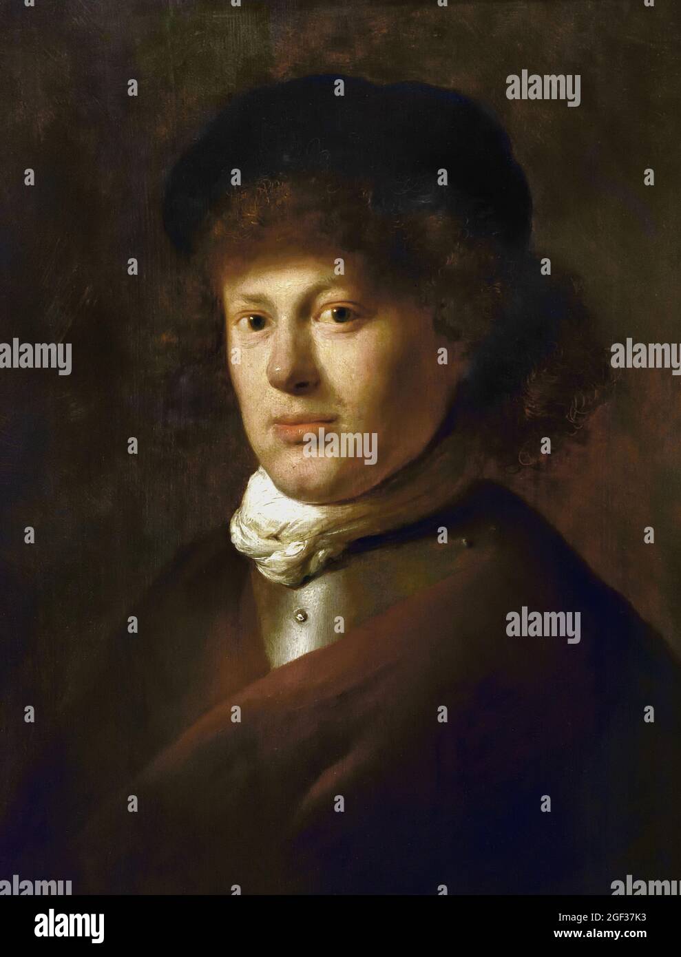 Porträt Rembrandt Harmenszoon van Rijn 1606–1669 von 1629 Jan Lievens (24. Oktober 1607 – 4. Juni 1674) Niederländisch, Niederlande. Stockfoto