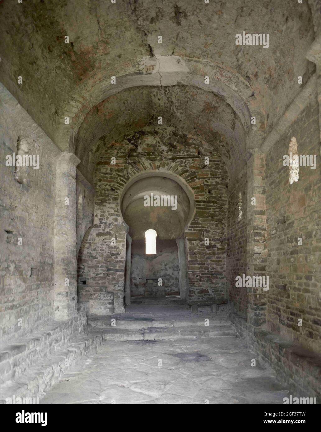 Spanien, Katalonien, Provinz Barcelona, El Pont de Vilomara i Rocafort. Kirche Santa Maria del Marquet oder Kirche Santa Maria de Matadars. Pre-R Stockfoto