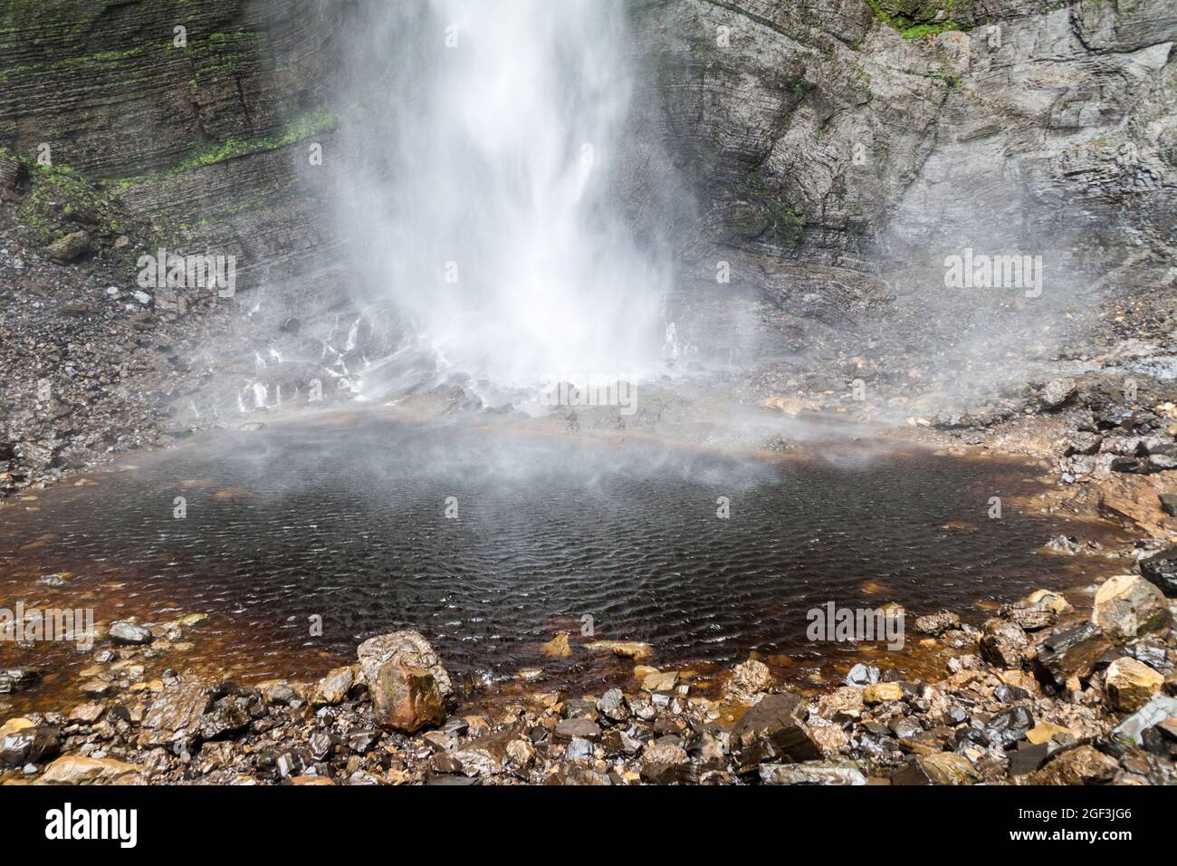 Wasserfall Catarata del Gocta im Norden Perus Stockfoto