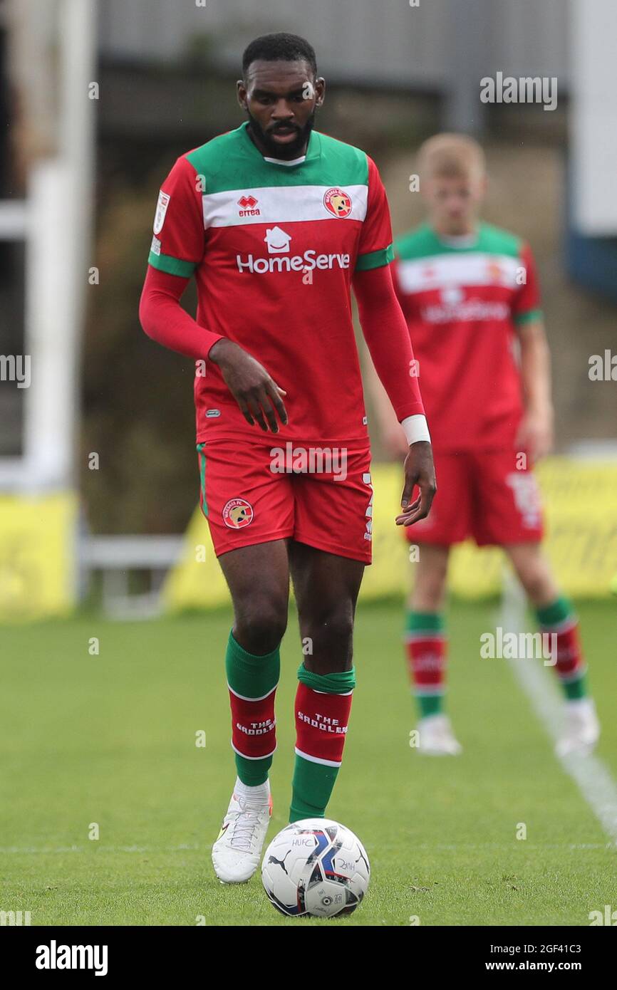 HARTLEPOOL, GROSSBRITANNIEN. 21. AUGUST Hayden White von Walsall während des Spiels der Sky Bet League 2 zwischen Hartlepool United und Walsall im Victoria Park, Hartlepool, am Samstag, 21. August 2021. (Kredit: Mark Fletcher | MI News) Kredit: MI Nachrichten & Sport /Alamy Live News Stockfoto